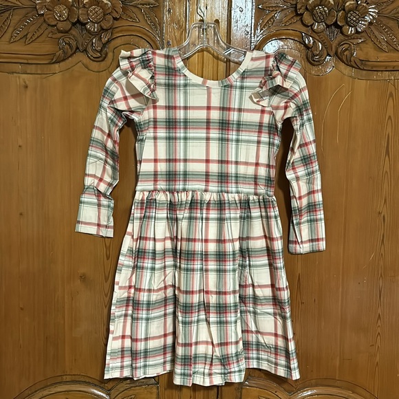 NEW Lily Pad Cream Red and Green Drop Waist Dress - Picture 3 of 5